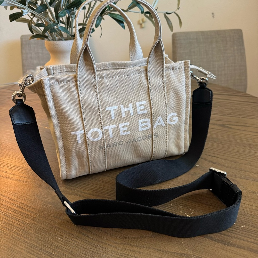 Marc Jacobs Tan Tote with Black Strap